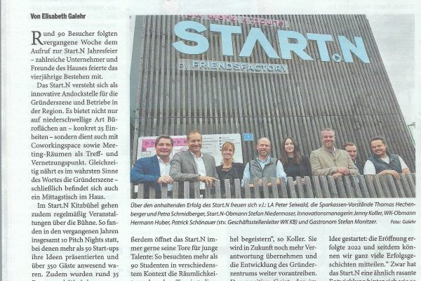 START.N beging die Jahresfeier unter Freunden